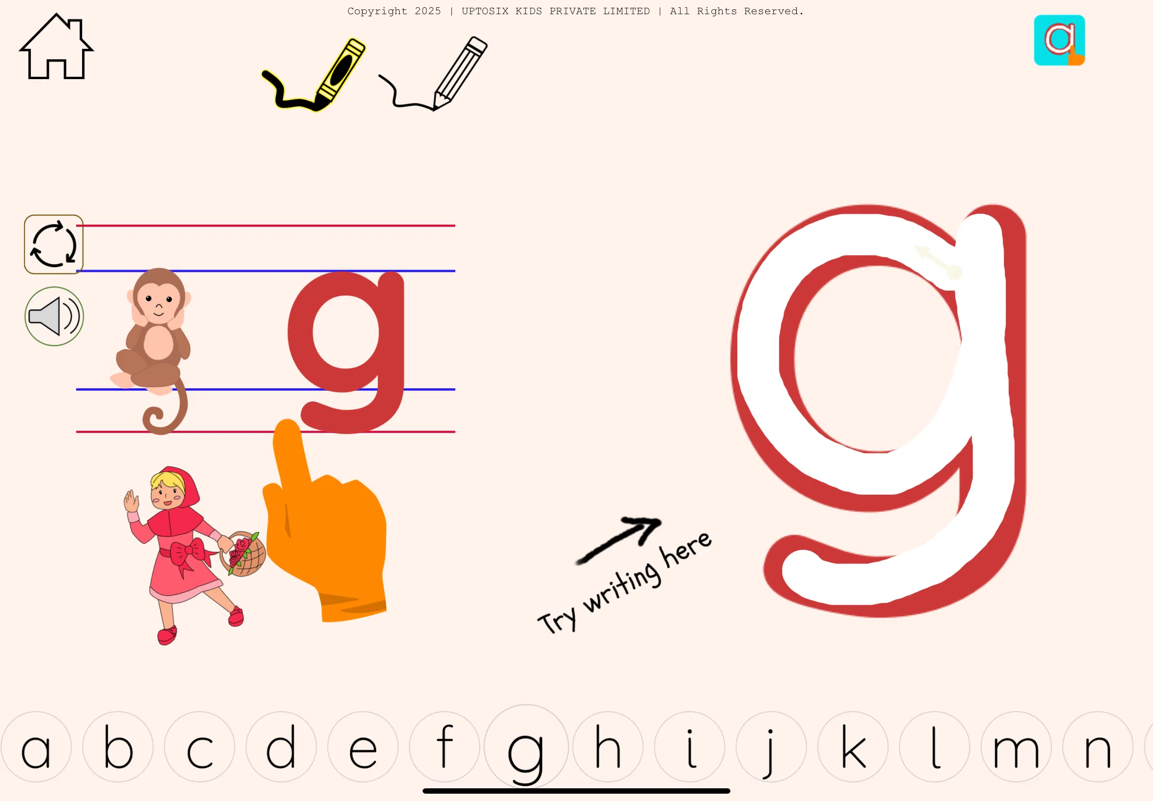 Letter Formation Screen